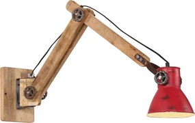 vidaXL Lampă de perete 25 W, roșu uzat, 96x15x20 cm, E27