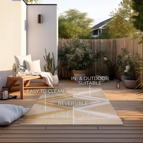 Covor de exterior galben ocru/crem 160x230 cm Gemini – Elle Decoration