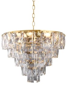 Lustră de cristal pe lanț CHELSEA 6xE14/40W/230V