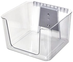 Coș frontal deschis și suport din plastic reciclat iD Wallspace - iDesign