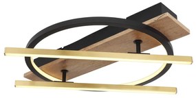 Plafoniera LED design indistrial Beatrix negru