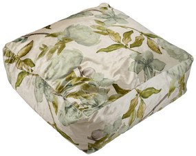Perna podea din catifea EMILE 60x60 cm verde