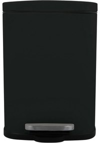 Coș de gunoi cu pedală soft-close Spirella Akira12 l, negru mat, 12 l