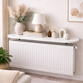 Raft perete, suport calorifer, alb, Homs, 80x18 cm, L005