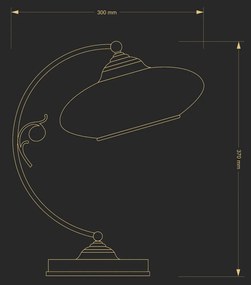 Veioza design clasic realizata manual CASAMIA