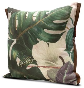 Fata de perna decorativa Micado, 45x45 cm, 60% bumbac, cu fermoar, multicolor