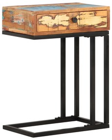 vidaXL Masă laterală formă U, 45 x 30 x 61 cm, lemn masiv reciclat