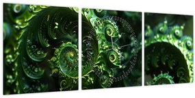 Tablou - Spirale (cu ceas) (90x30 cm)