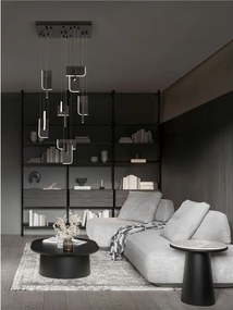 Lustra LED suspendata liniara design decorativ 3000K TOTEM 56W