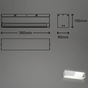 Aplică LED de exterior Briloner 2204-018 LED/8W/230V IP44 crom