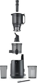 Storcator cu presare la rece slow juicer Caso Juice Fit Pro, 250 W, 1 l, 40 rpm, Safety Stop, Functionare silentioasa, Negru mat