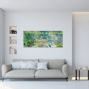 Tablou - Berthe Morisot, Girl in a Boat with Geese, reproducere (120x50 cm)