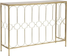Masă consolă Mauro Ferretti Balcony, 112 x 31 cm, auriu