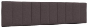 vidaXL Pernă pentru tăblie de pat maro închis, 200 cm, material textil