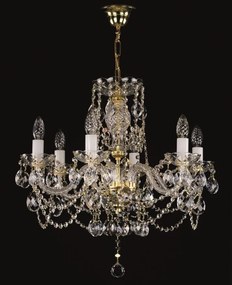 Candelabru cristal Bohemia 6 brate, diam. 59cm Donatela VI CE
