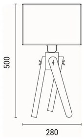Lampă de masă 1xE27/40W/230V