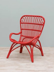 Fotoliu rosu din rattan, Passoa