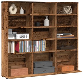 vidaXL Dulap CD-uri, lemn vechi, 100x23x89,5 cm, lemn prelucrat