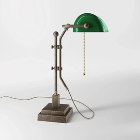 Lampa de birou din alama design clasic Banker