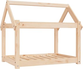 vidaXL Pat pentru câini, 81x60x70 cm, lemn masiv de pin