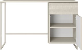 Biurou modern Asha 120 cm cu sertar - culoare cașmir / cadru cașmir