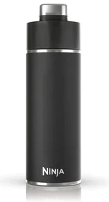 Termos Ninja DW2401EUUKBK, 700 ml, Potrivit pentru bauturi carbogazoase, Izolatie tripla, Fara BPA, Mentinere la cald până la 8h, Rece până la 24h, Negru