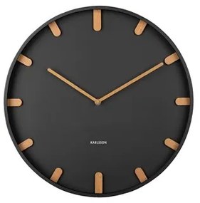Karlsson 5942BK design ceas de perete 40 cm ,negru