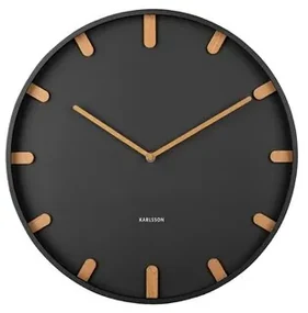 Karlsson 5942BK design ceas de perete 40 cm ,negru