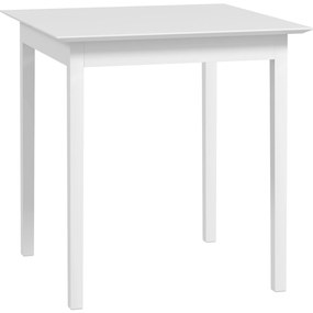 HOMCOM Masă de Bucătărie Masă Pătrată, design modern, 75 cm x 75 cm x 76 cm, Alb | Aosom Romania