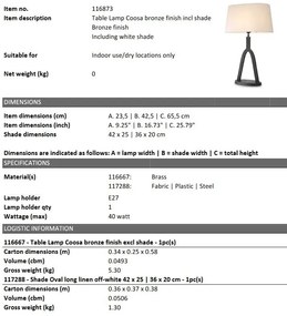 Veioza, Lampa de masa design LUX Coosa