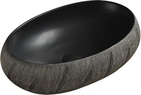 Mexen Abril chiuvetă pe blat 58 x 39 cm, neagră - 22015866