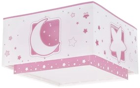 Plafonieră pentru copii MOONLIGHT 2xE27/60W/230V roz Dalber 63236S