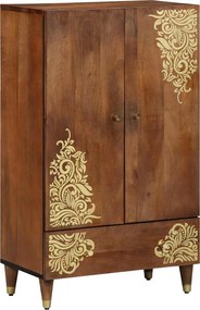 vidaXL Bufet cu sertar Maro 60 x 33 x 100 cm Lemn de mango solid