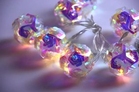 Lumini decorative Blossom Magic 10 LED, alb cald, temporizat