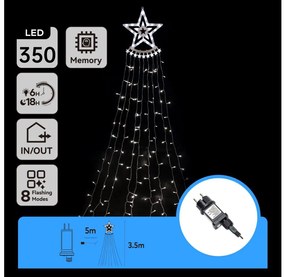 Aigostar - Decorațiune LED de Crăciun pentru exterior LED/6W/230V 3,5m IP44 alb rece