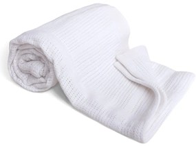 Babymatex Pătură pentru copii Sisi albă, 75 x 100cm