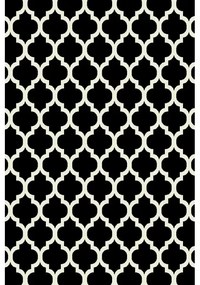 Covor Modern Kolibri 11158-180 alb negru Selectează mărime: 080 X 150