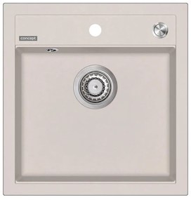 Concept DG00C50BE - Chiuvetă de bucătărie CUBIS din granit, 49x51 cm, bej