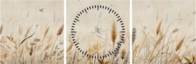 Tablou - Pajiște sălbatică (cu ceas) (90x30 cm)