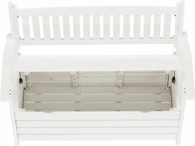 Bancă de grădină, alb, 123,5 cm, DILKA
