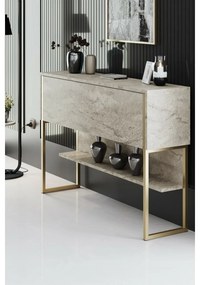 Comodă Luxe Travertine and Gold