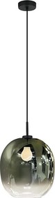 Pendul pe cablu MIRROR 1xE27/14W/230V verde fumuriu