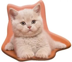 Pisică Fluffy pernă decorativă 38x33 cm Velur