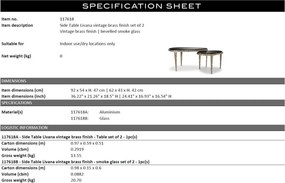 Set de 2 masute design LUX Livana