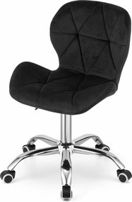 Reducere Scaun de birou negru AVOLA VELVET Calitate II.