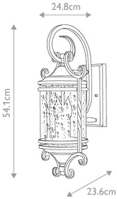 Aplică de exterior Hinkley HK-CASA-M CASA 2xE14/40W/230V IP44