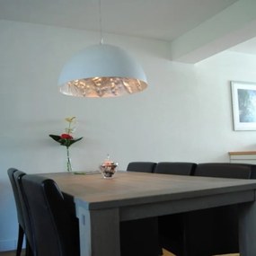 Lampă modernă suspendată albă 70 cm - Magna