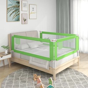 Balustrada de protectie pat copii, verde, 100x25 cm, textil