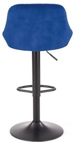 Scaun de bar H101 velvet bleumarin