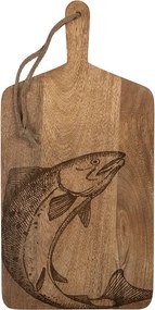 Tocator din lemn, 50x25x2 cm, Fish